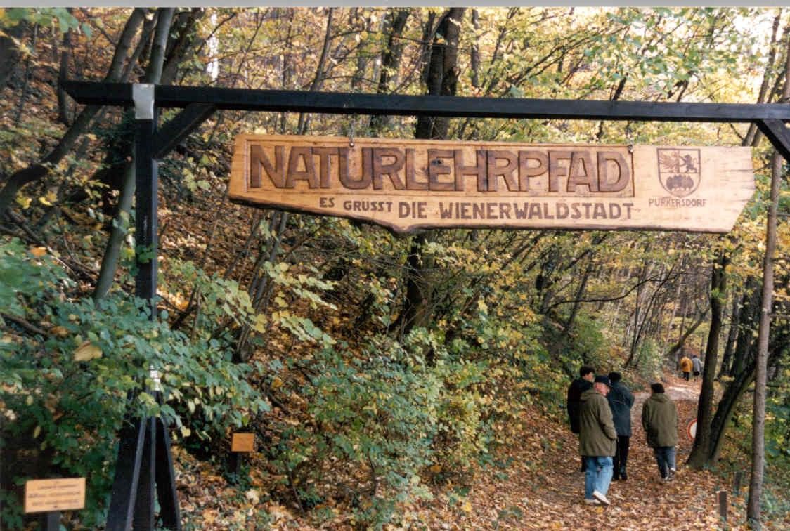 Naturlehrpfad im Jahr 1995