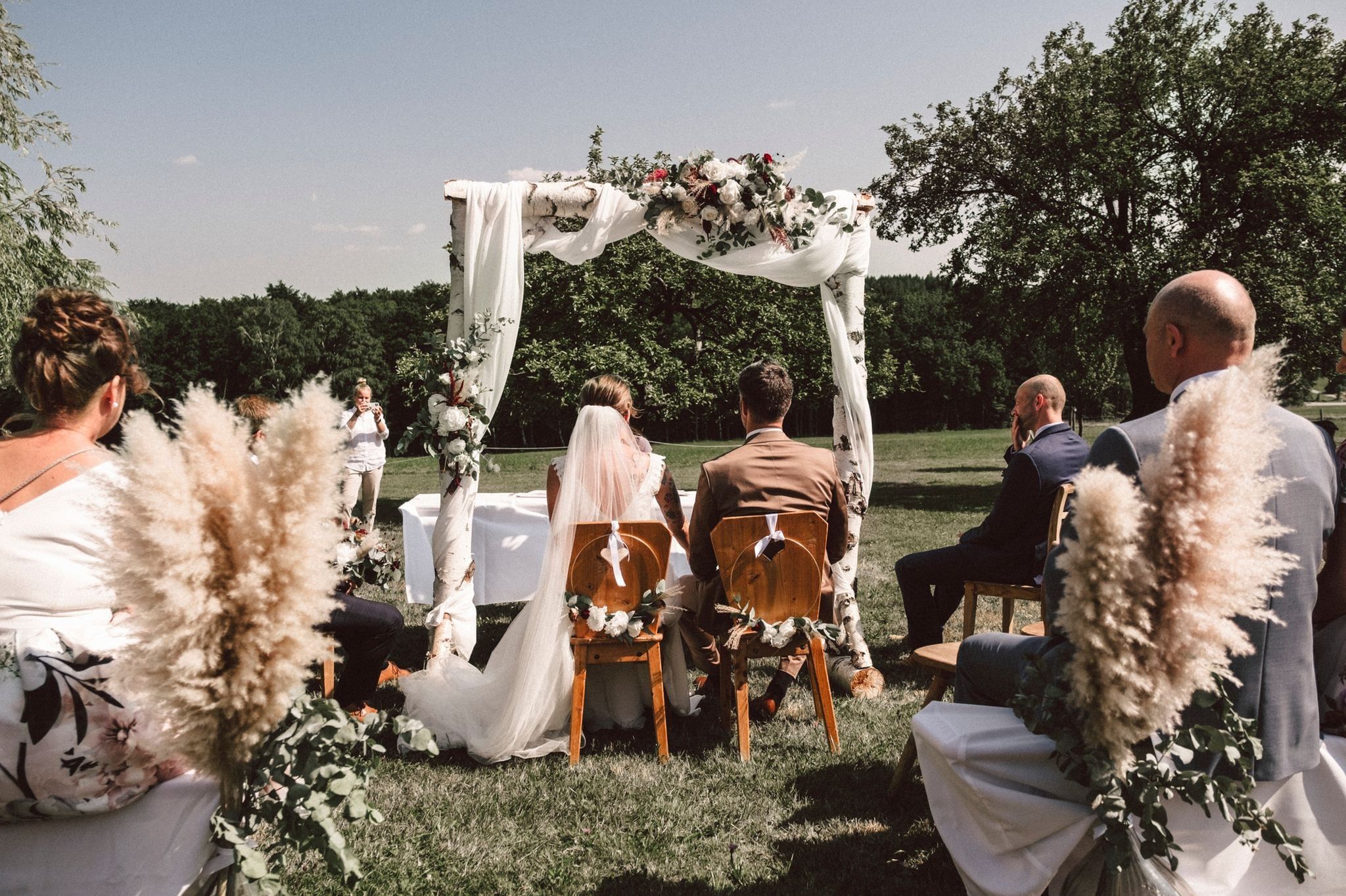The bridal couple
