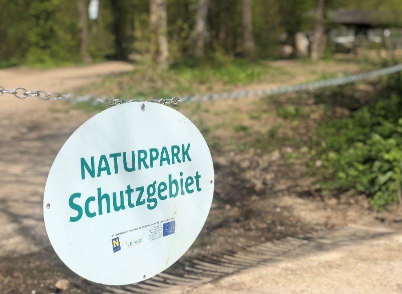 Nature park entrance, nature park center
