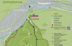 Lageplan mit Wanderwegen (2022), © Naturpark Purkersdorf