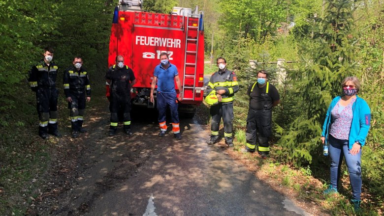 Projekt: Waldbiotop befüllen mit der FF Purkersdorf 2020, © Naturpark Purkersdorf