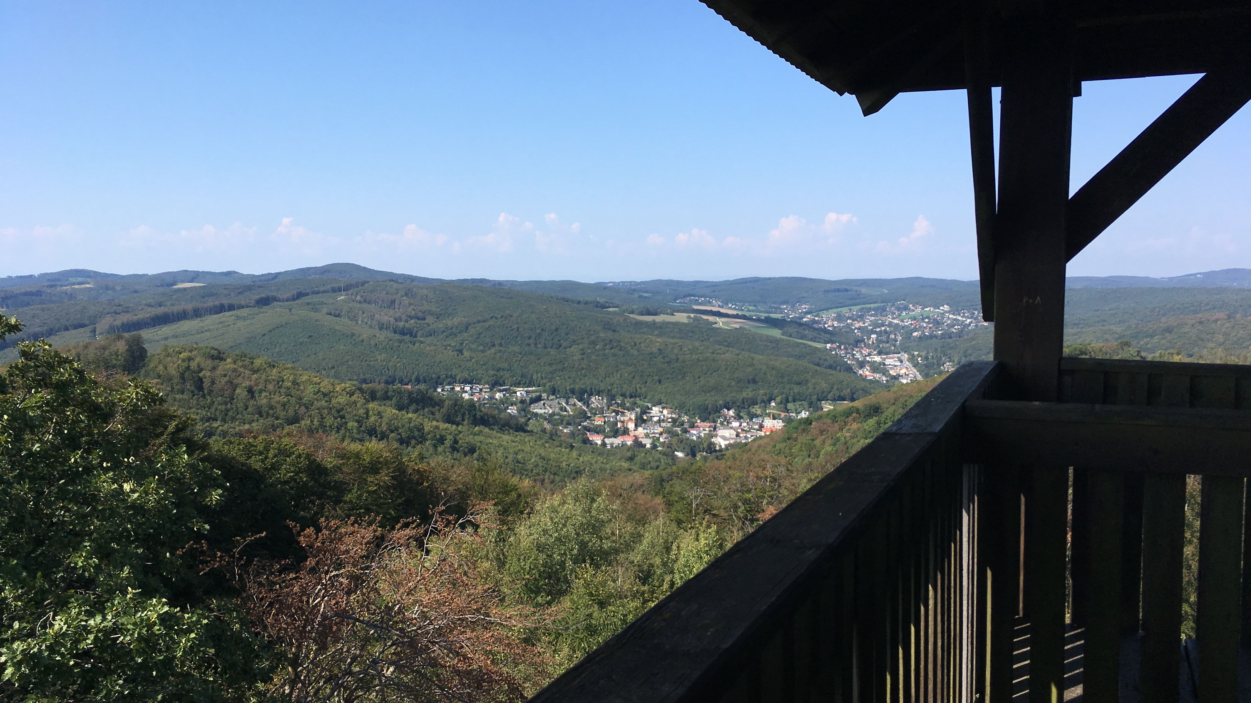 Blick von der Aussichtswarte Rudolfshöhe