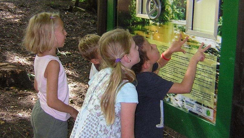 Water station at the nature discovery trail