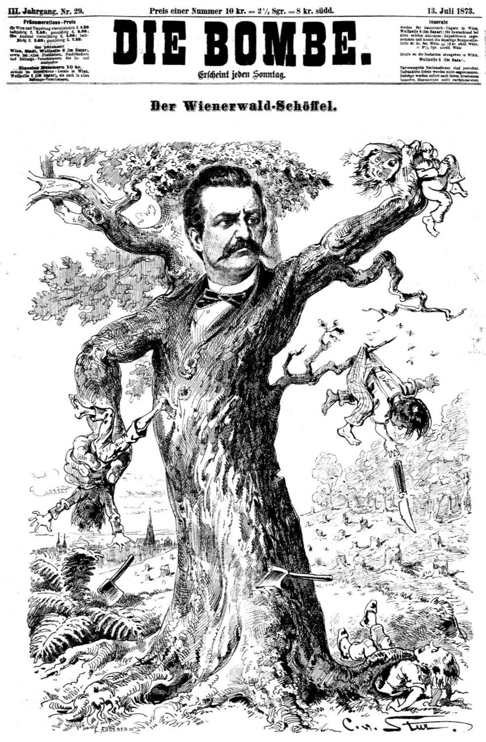 Josef Schöffel als Baum