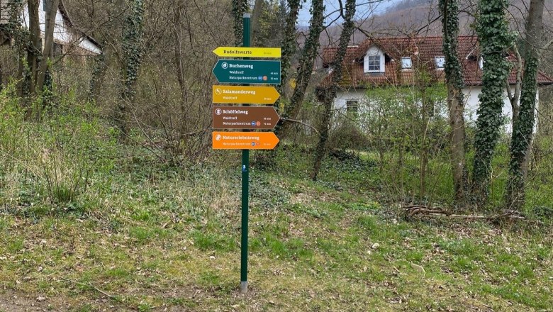 Das neue Wanderwege Leitsystem des Naturpark seit 2024/25, © Naturpark Purkersdorf